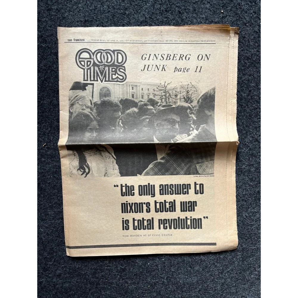 1970s High Times Underground Newspaper, Black Panther Party, Vintage Antique Co